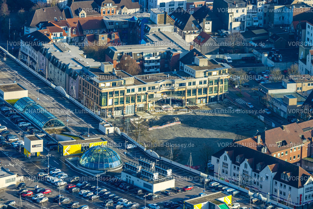 Hamm231200139 | Luftbild, Baustelle mit Abriss der Westhälfte der Ritterpassage, Mitte, Hamm, Ruhrgebiet, Nordrhein-Westfalen, Deutschland