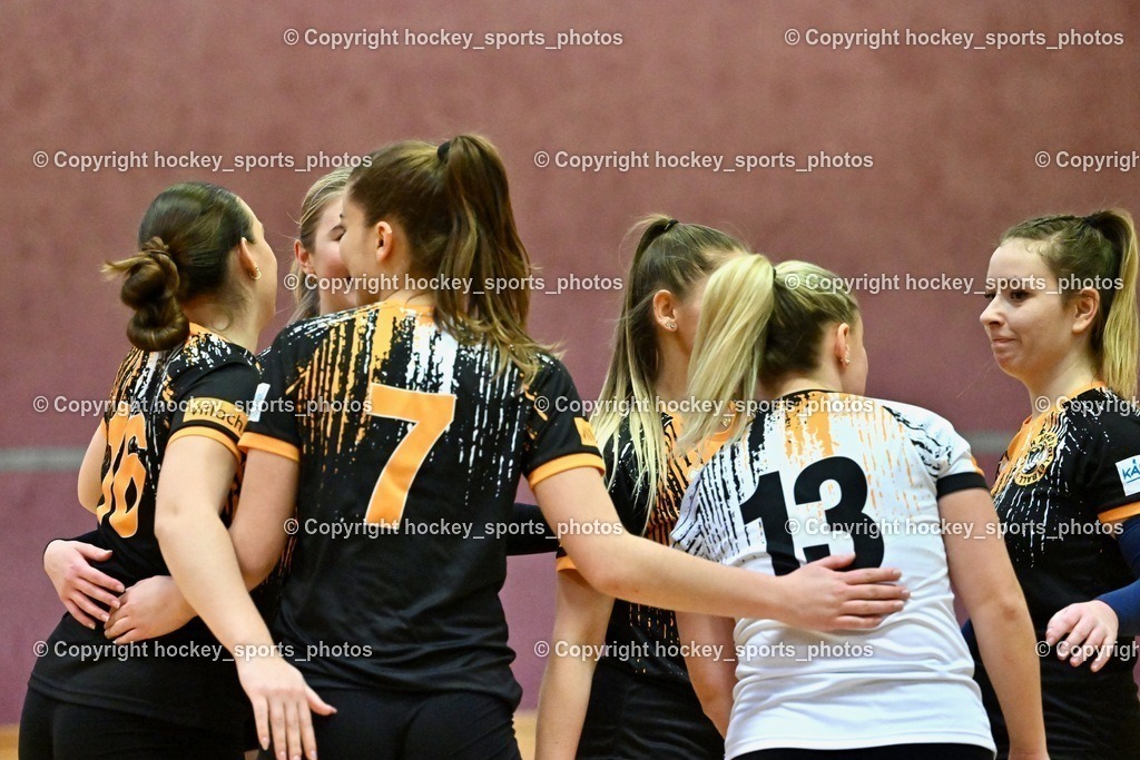 ASKÖ Volley Eagles vs. SSV HIB Volley 21.1.2024 | Jubel ASKÖ Volley Eagles Mannschaft