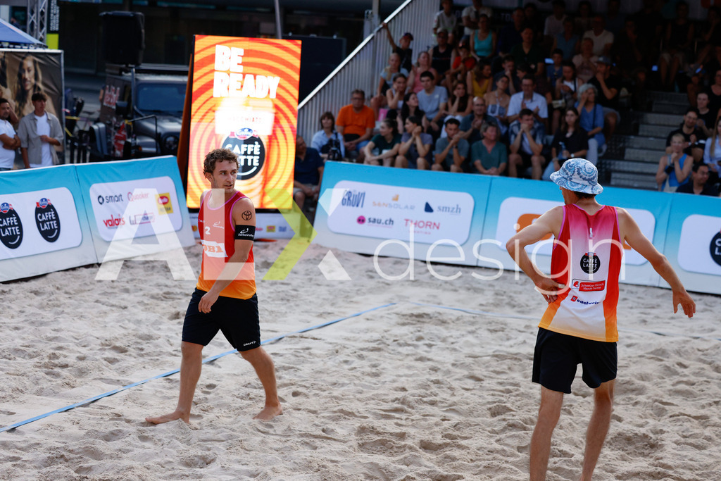 Obi BeachTour 2026 - Basel | BASEL, SWITZERLAND - JULY 17: YVES HAUSSENER (SUI) during the Obi BeachTour 2026 match between HAGENBUCH / HAUSSENER (SUI) and BORTOLUZZI / JAUFFRET (SUI) at Barfüsserplatz on July 17, 2026 in Basel, Switzerland. - Realisiert mit Pictrs.com