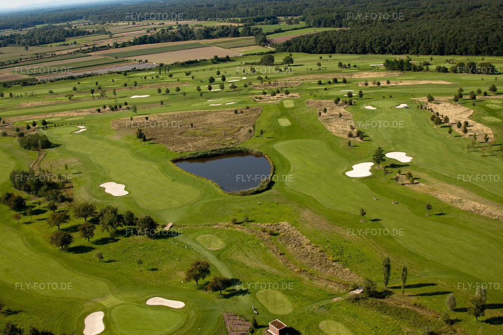 Luftbild: Urloffen, Golfclub Urloffen e. V im Ortsteil Urloffen in Appenweier im Bundesland Baden-Württemberg in Deutschland. Foto: IMG_31593.jpg vom 09.08.2010 durch Werner Riehm/FLY-FOTO.de