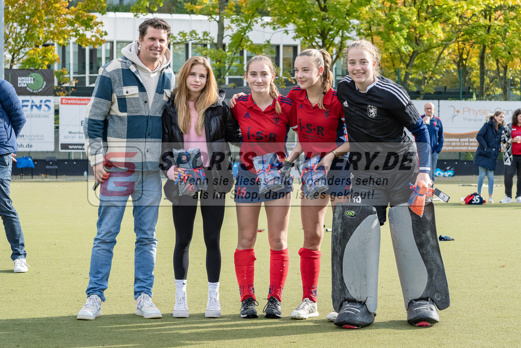HK_20231022_106198 | Finale Deutsche Meisterschaft Feld WU16 Uhlenhorst Mülheim - Düsseldorfer HC am 22.10.2023 DHC, Düsseldorf ,