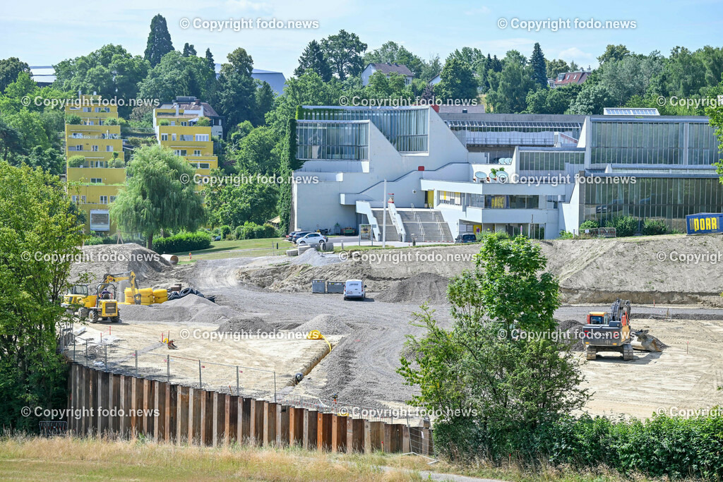 Baustelle_ Leichtathletik-Anlage der Dioezese_ 04.07.2023-12 | 04.07.2023, Linz, AUT, Leichtathletik-Anlage der Dioezese, im Bild Baustelle, Leichtathletik-Anlage der Dioezese