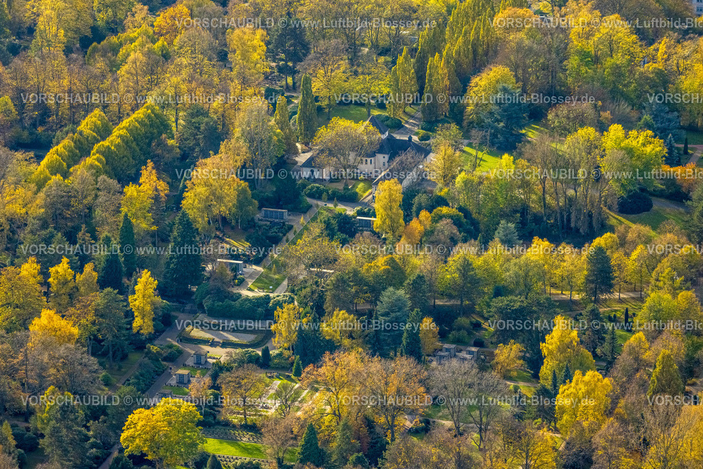 Herne221101318oestlich | Luftbild, Südfriedhof, Herbstfarben, Sodingen, Herne, Ruhrgebiet, Nordrhein-Westfalen, Deutschland