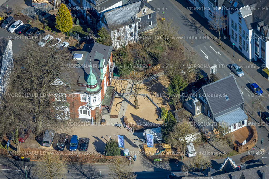 Olpe250308031Mitte | Luftbild, Restaurant Die Villa Olpe wird zum  Starnberger Wirtshaus, Olpe-Stadt, Olpe, Sauerland, Nordrhein-Westfalen, Deutschland