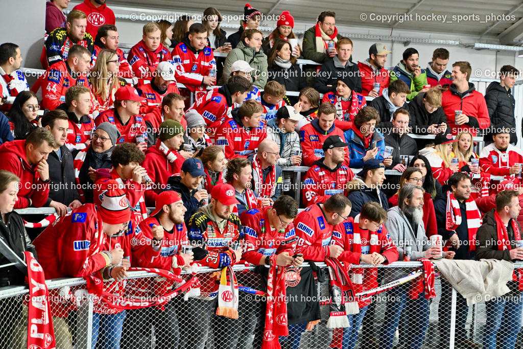 EC KAC vs. EC IDM Wärmepumpen VSV 10.3.2023 | Messehalle Klagenfurt, Heidi Horten Arena, Derby Stimmung, EC KAC Fans