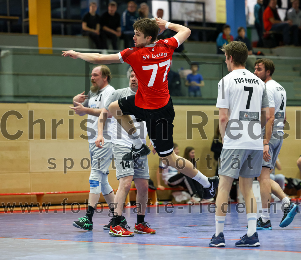 2023-04-01_085_SV_Anzing_gegen_TuS_Prien | Anzing, Deutschland, 01.04.2023:
Handball, Bezirksliga 2022 / 2023, 12. Spieltag, SV Anzing gegen TuS Prien, Endergebnis: 

Foto: Christian Riedel / fotografie-riedel.net