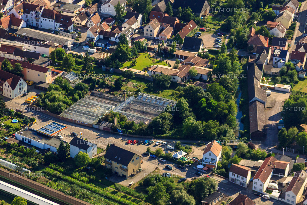 Gewächshäuser an der Lindenstr | Luftbild: Gewächshäuser an der Lindenstr in Rülzheim im Bundesland Rheinland-Pfalz in Deutschland. Foto: IMG_30726.jpg vom 31.07.2010 durch Werner Riehm/FLY-FOTO.de - Realisiert mit Pictrs.com