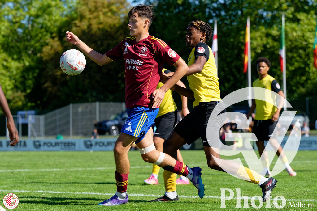 GenevaCup Kick-out Phase - Servette FC v Meyrin FC | during the GenevaCup Kick-out Phase match between Servette FC and Meyrin FC at Stade des Arberes in Meyrin, Switzerland