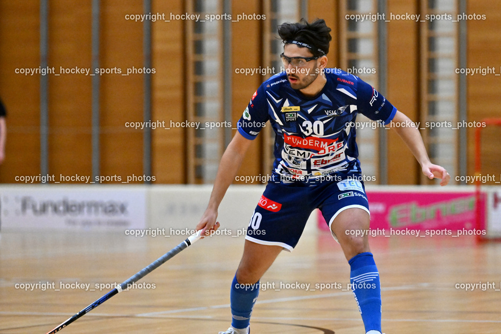 VSV Unihockey vs. SZPK Floorball | #30 Christoph Steiner VSV Unihockey, VSV Unihockey vs. SZPK Floorball, VSV Unihockey vs. SZPK Floorball am 23.11.2024 in Villach (Ballspielhalle St. Martin), Austria, (Photo by Bernd Stefan)