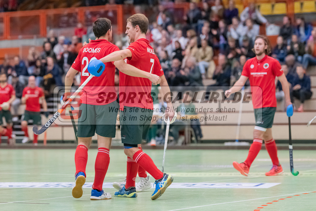 HK_20230108_102425 | 1. Bundesliga ( Halle ) Herren Crefelder HTC - Uhlenhorst Mülheim am 8.1.2023 Crefelder HTC  ( CHTC ), Krefeld , Boomes Anton ( Crefelder HTC #23 ) , Laurens Bernhard ( Crefelder HTC #7 )