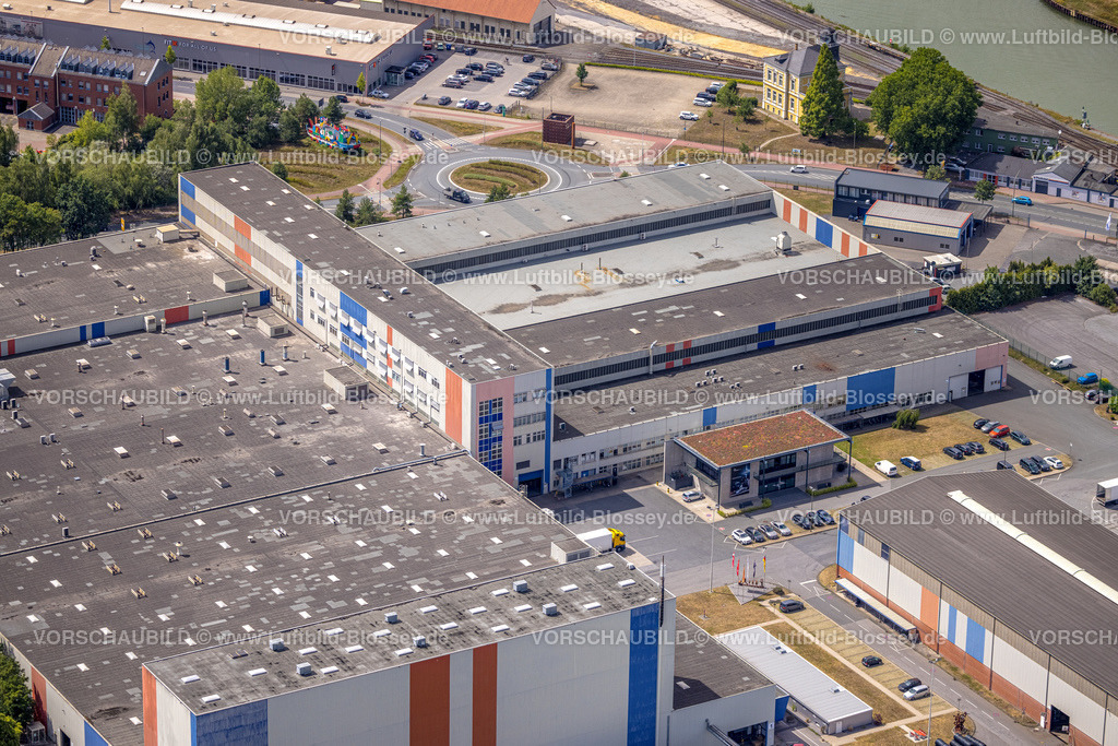 Hamm220707117 | Luftbild, Voestalpine Böhler Firmengelände, Altes Union Gelände der Thyssen Draht AG, Hafenstraße, Datteln-Hamm-Kanal, Mitte, Hamm, Ruhrgebiet, Nordrhein-Westfalen, Deutschland