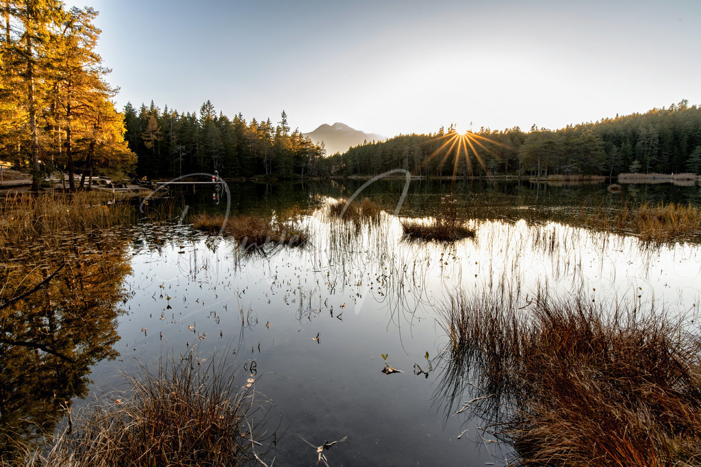 Möserer See | Herbstlicher Sonnenuntergang am Möserer See