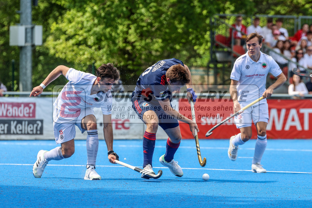MJ_2023-05-13 Herren CHTC - MHC-52 | Justus Weigand (Mannheimer HC #20) &amp; Lucas Maximilian Bachmann (Crefelder HTC #15), Crefelder HTC - Mannheimer HC am 13.5.2023 in der Gerd-Wellen-Sportanlage, Krefeld