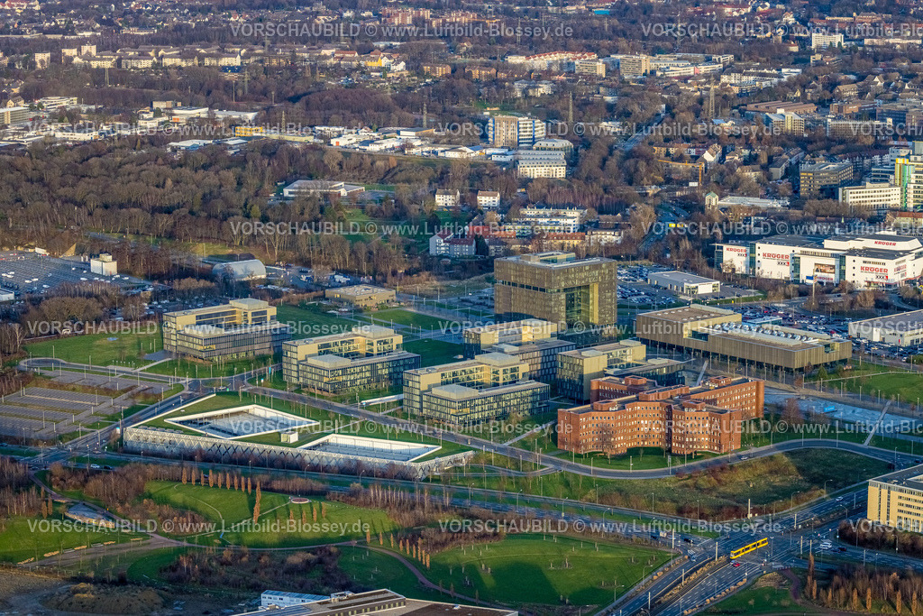Essen230101619 | Luftbild, thyssenkrupp Quartier, Konzernzentrale, Westviertel, Essen, Ruhrgebiet, Nordrhein-Westfalen, Deutschland