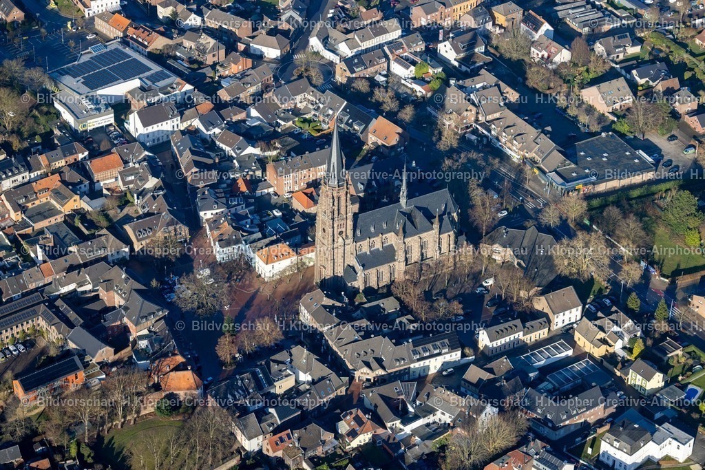 Luftbild Waldniel-8539 | Luftbildfotografie Stadtansicht vom Innenstadtbereich in Waldniel im Bundesland Nordrhein-Westfalen, Deutschland - Realisiert mit Pictrs.com