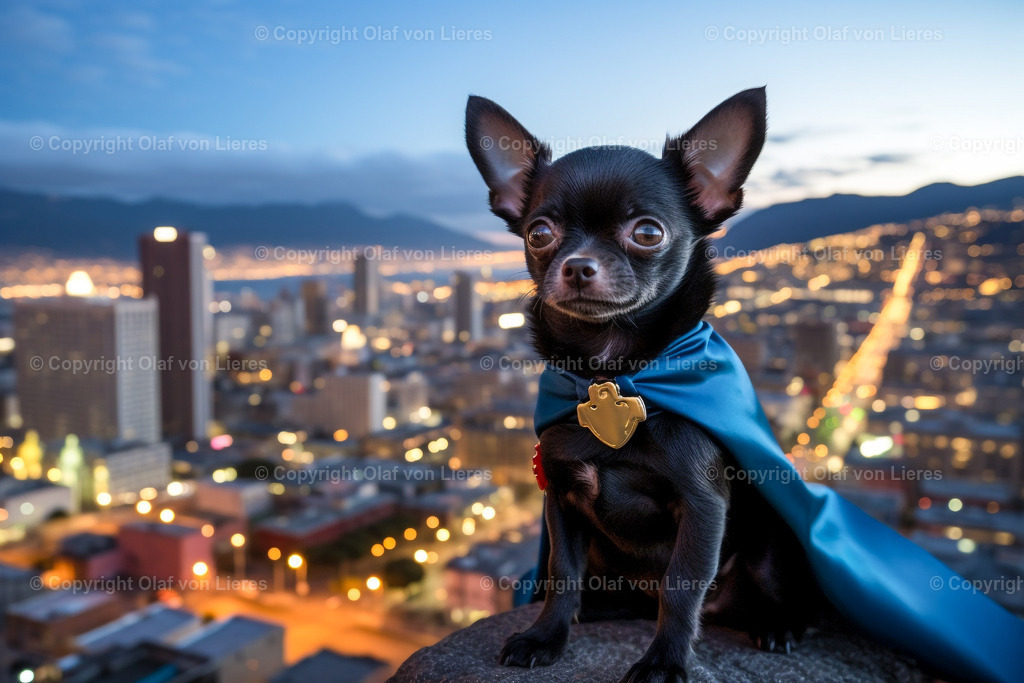 Chihuahua als Superheld | Hunde als Superheld