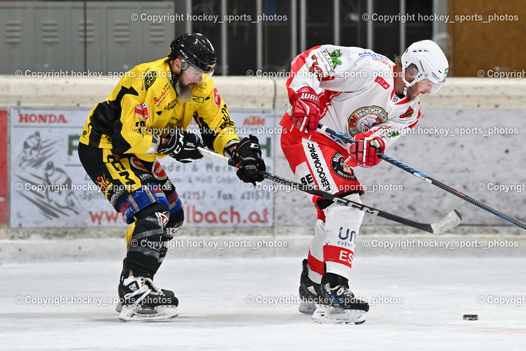 EC Spittal Hornets vs. ESV Ferlach 16.12.2023 | #33 Kabas Michael, #73 Kopeinig Wolfgang