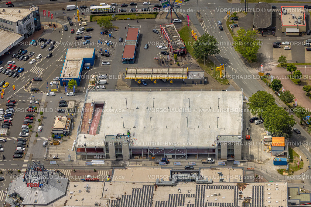 Bochum220603361 | Luftbild, Baustelle und Neubau Parkhaus Hannibal Center, Hofstede, Bochum, Ruhrgebiet, Nordrhein-Westfalen, Deutschland