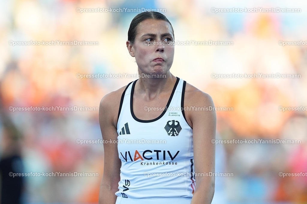 xydrx11082503047 | 11.08.2025, xydrx, Frauen EuroHockey Championship 2025, Gruppenphase, Gruppe A, Deutschland - Niederlande, Sparkassenpark Mönchengladbach: Selin Oruz (GER #5)
