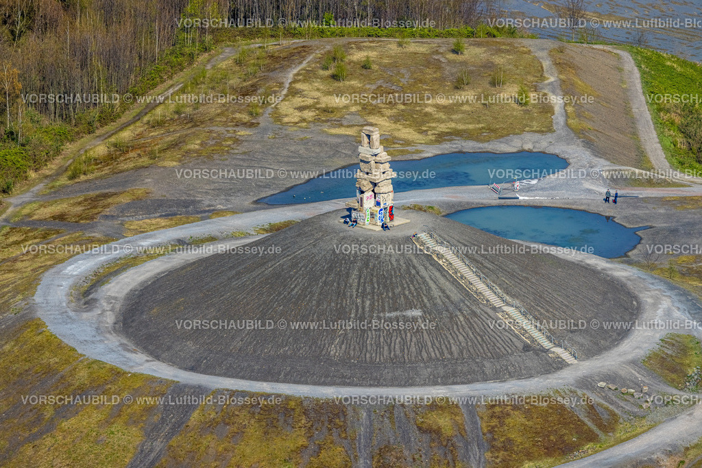 Gelsenkirchen220402646 | Luftbild, Halde Rheinelbe mit Himmelstreppe, Ückendorf, Gelsenkirchen, Ruhrgebiet, Nordrhein-Westfalen, Deutschland