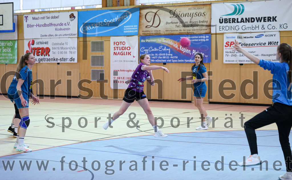 2023-03-11_041_SpVgg_Altenerding_gegen_SSG_Metten_Frauen | Erding, Deutschland, 11.03.2023:
Handball, Bezirksoberliga Frauen Altbayern 2022 / 2023, 13. Spieltag, SpVgg Altenerding gegen SSG Metten, Endergebnis: 32:26

Foto: Christian Riedel / fotografie-riedel.net