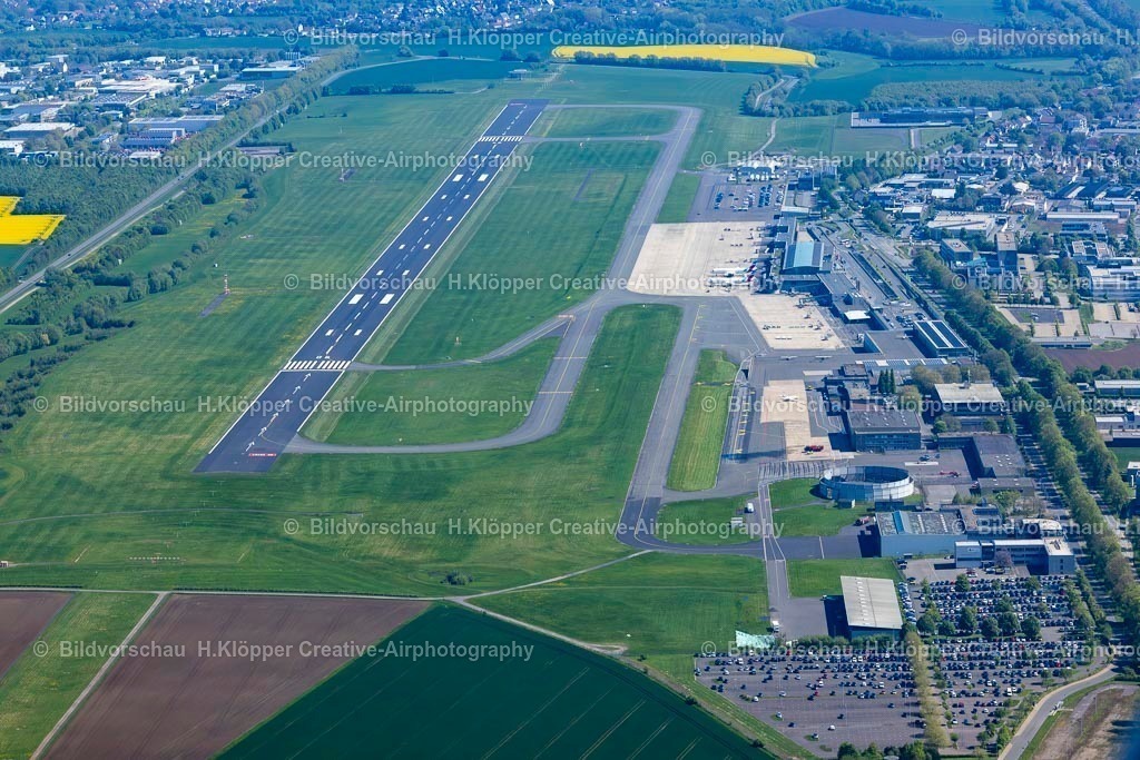 Luftbilder Dortmund-1250-Verbessert-RR | Luftbild Gelände des Flughafen in Dortmund im Bundesland Nordrhein-Westfalen, Deutschland - Realisiert mit Pictrs.com