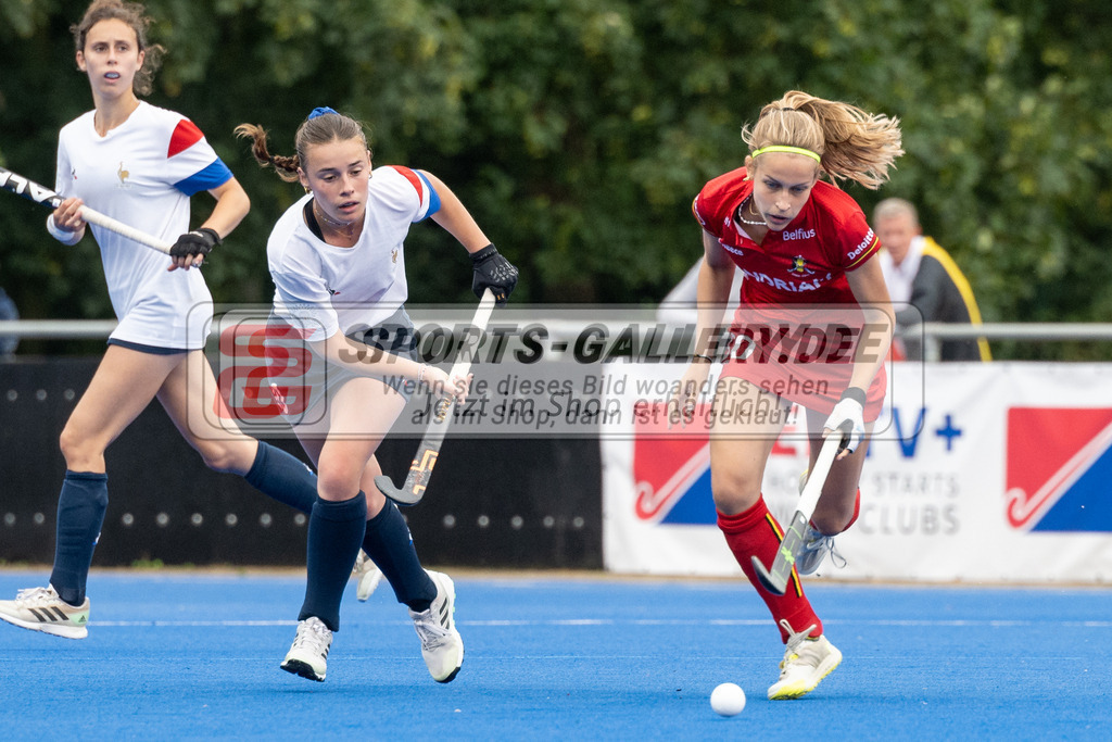 SFE_20230713_0007 | EuroHockey EM U18 Girls France vs Belgium am 13.07.2023 in Krefeld (Gerd-Wellen-Hockeyanlage), Photo: Stephan Fehrmann 2023 (Sports-Gallery)