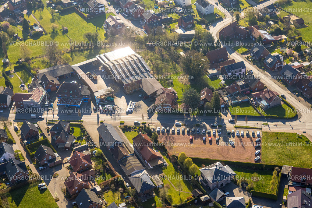 Ascheberg250400090Herbern | Luftbild, Autoverkauf an der Werner Straße , Herbern, Ascheberg, Münsterland, Nordrhein-Westfalen, Deutschland,