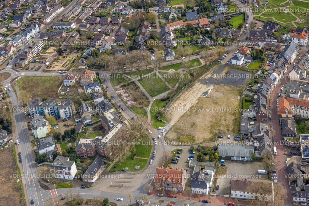 Rees230300648 | Luftbild, Brachfläche ehemaliges Niag Gelände, geplantes Stadtgartenquartier am Stadtgarten, Rees, Niederrhein, Nordrhein-Westfalen, Deutschland