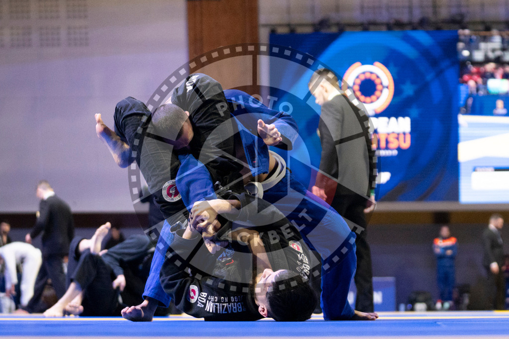 20240119PBB0355 | Fighters compete during the IBJJF European Championship in Paris, France, on January 19, 2024.