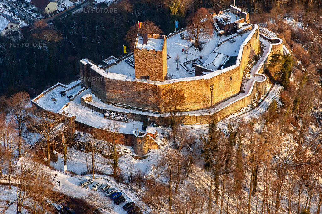 Ruine Landeck | Luftbild: Ruine Landeck in Klingenmünster im Bundesland Rheinland-Pfalz in Deutschland. Foto: IMG_24505.jpg vom 16.02.2010 durch Werner Riehm/FLY-FOTO.de - Realisiert mit Pictrs.com