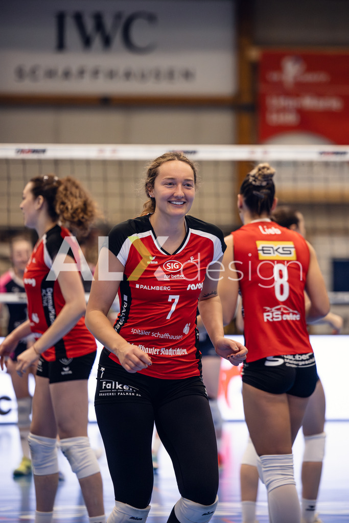 Volleyball I Frauen I Saison 2025-2026 I Volleyball NLA | Women I Round 14 I VC Kanti Schaffhausen - NLZ Volleyball Academy Zürich I 16.01.2026 | VC Kanti Schaffhausen - 7 Erin Shomaker (USA) – Aussen - Realisiert mit Pictrs.com