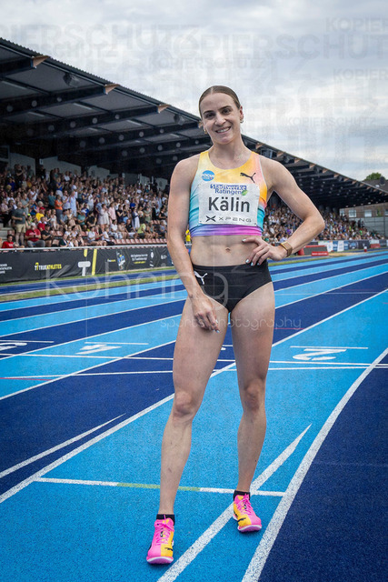 Multisport Event; Ratingen, 28.06.2026 | RATINGEN, GERMANY - JUNE 28, 2026 : Annik Kälin (SUI / Switzerland) after 800m during the Multisport Event at Stadion Ratingen on June 28, 2026 in Ratingen, Germany.