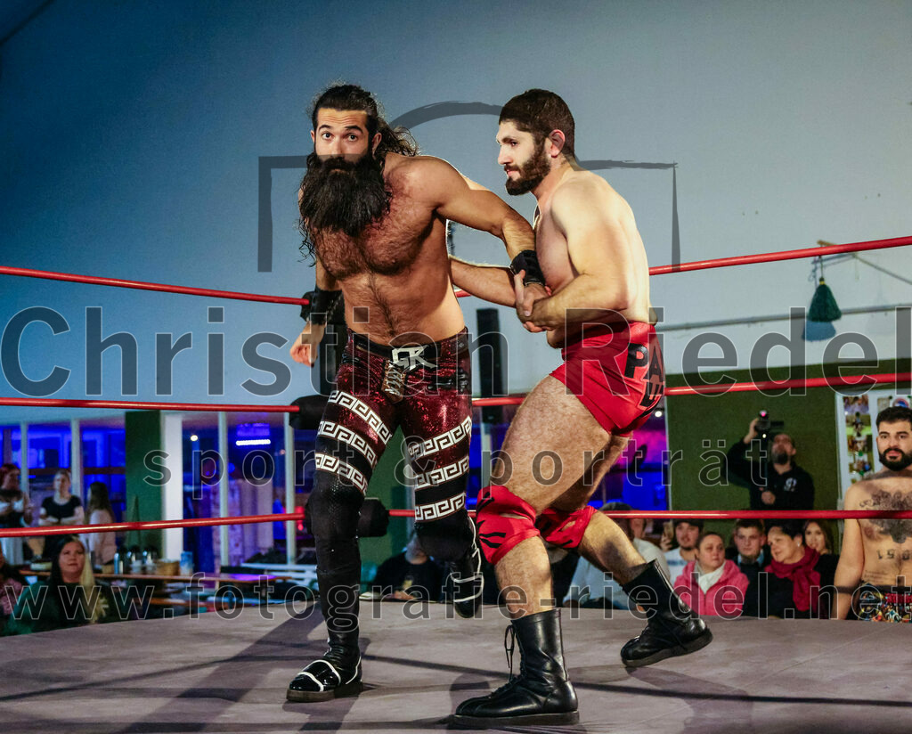 2023-11-11_117_Erding_Wrestlingshow | Erding, Deutschland, 11.11.2023:
Wrestling, Saison 2023, EWS Wrestling ERDING

Foto: Christian Riedel / fotografie-riedel.net