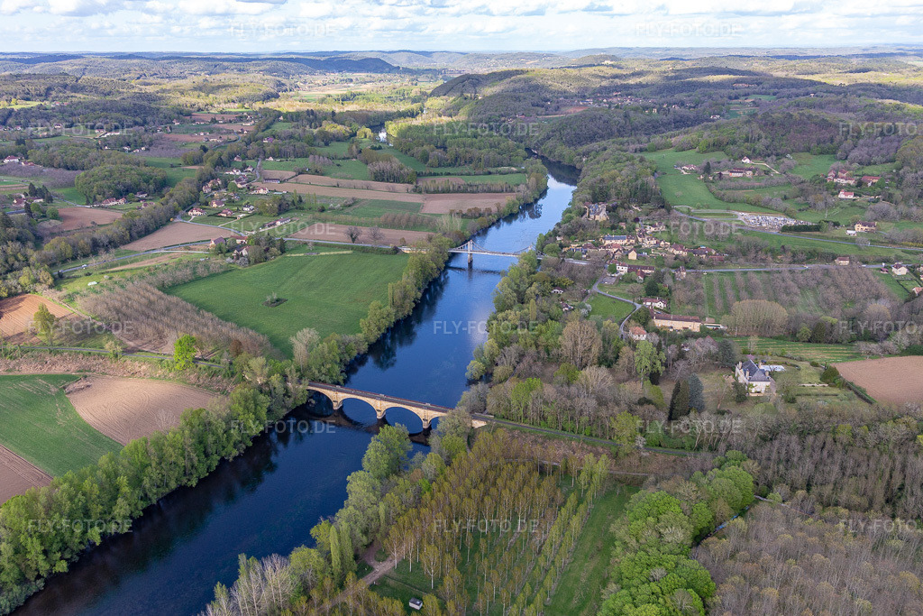 Luftbild: Dordogne in Carsac-Aillac im Bundesland Dordogne in Frankreich. Foto: IMG_113393.jpg vom 16.04.2019 durch Werner Riehm/FLY-FOTO.de