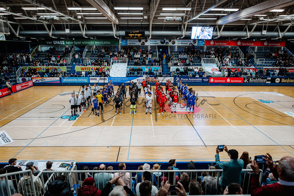 47. Stadtmeisterschaften im Hallenfußball 2025, Endrunde | Stadtmeisterschaften im Hallenfußball 2025, Endrunde, Sporthalle Berg Fidel in Münster. Foto: sportfotografie.ms | Markus Paletta - Realisiert mit Pictrs.com
