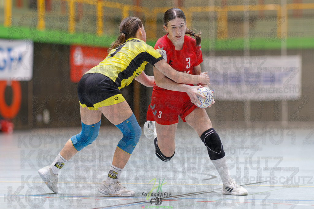 Hessenmeisterschaft wJC - Finale; HSG Kleenheim - HSG Weiterstadt/ Braunsh.Worf. | Hessenmeisterschaft wJC - Finale; HSG Kleenheim - HSG Weiterstadt/ Braunsh.Worf. am 22.03.2025 in Biedenkopf (Sporthalle Lahntalschule)Photo © 2025 - Jörg Heinrich - Realisiert mit Pictrs.com