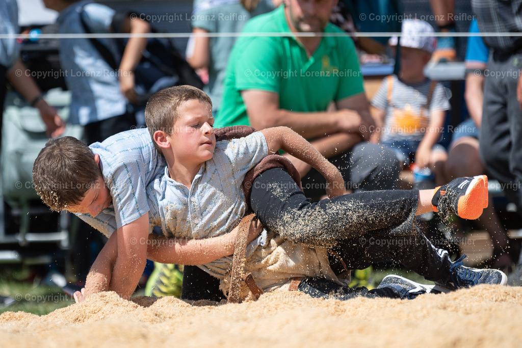 Schwingen -  Appenzeller Kantonal Nachwuchsschwingfest 2023 | Oberegg, 8.7.23, Schwingen - Appenzeller Kantonal Nachwuchsschwingfest.