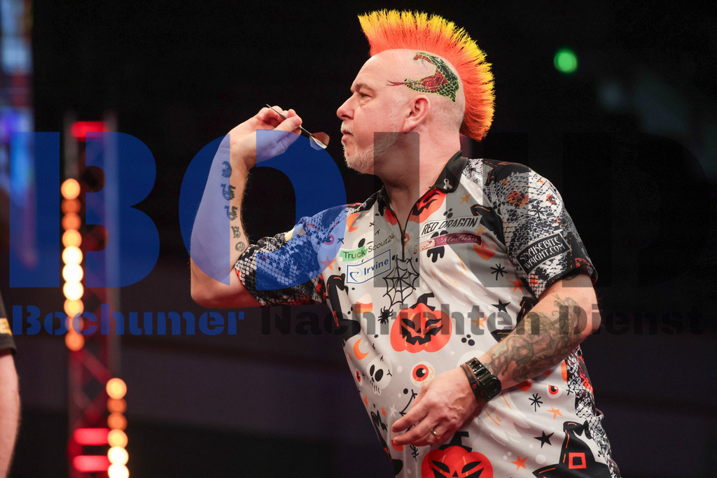  29.10.2023 - 
 | Sebastian Sendlak / Bochumer Nachrichtendienst (BOND) - PDC European Darts Championship: Viertelfinale {Persons shown} - Realisiert mit Pictrs.com