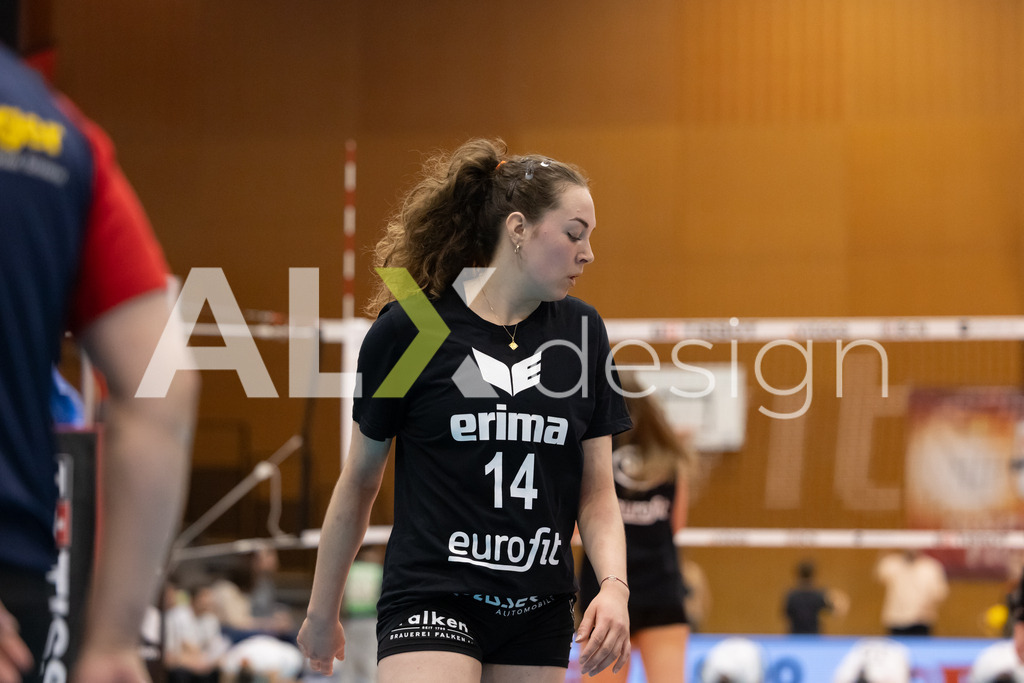 Volleyball I Frauen I Saison 2025-2026 I Volleyball NLA | Women I  Playoffs Finals 1/5 I viteos NUC - VC Kanti Schaffhausen I 06.04.2026 | 14 Josipa Marković (HR) (VC Kanti Schaffhausen) – Aussen - Realisiert mit Pictrs.com