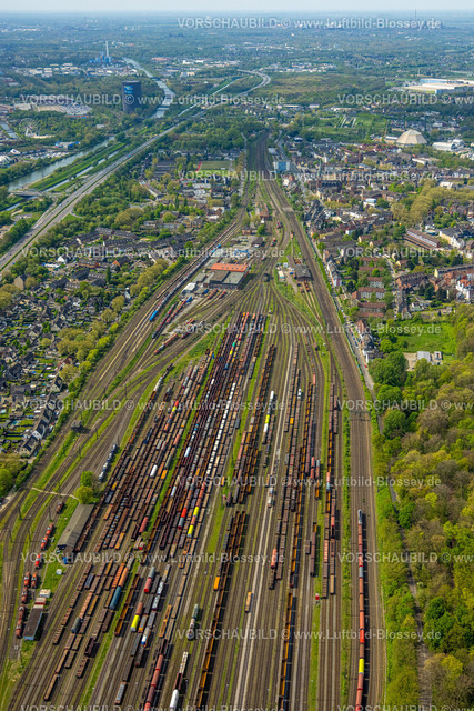 Oberhausen240401749 | Luftbild, Güterbahnhof und Rangierbahnhof Oberhausen-West Osterfeld, Vondern, Oberhausen, Ruhrgebiet, Nordrhein-Westfalen, Deutschland
