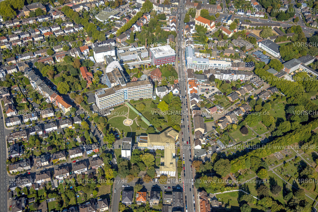 Hamm250901818 | Luftbild, Johanniter-Kliniken Hamm Evangelisches Krankenhaus Hamm, Seniorencampus Baustelle mit Neubau an der Werler Straße Ecke Blumenstraße, Mitte, Hamm, Ruhrgebiet, Nordrhein-Westfalen, Deutschland