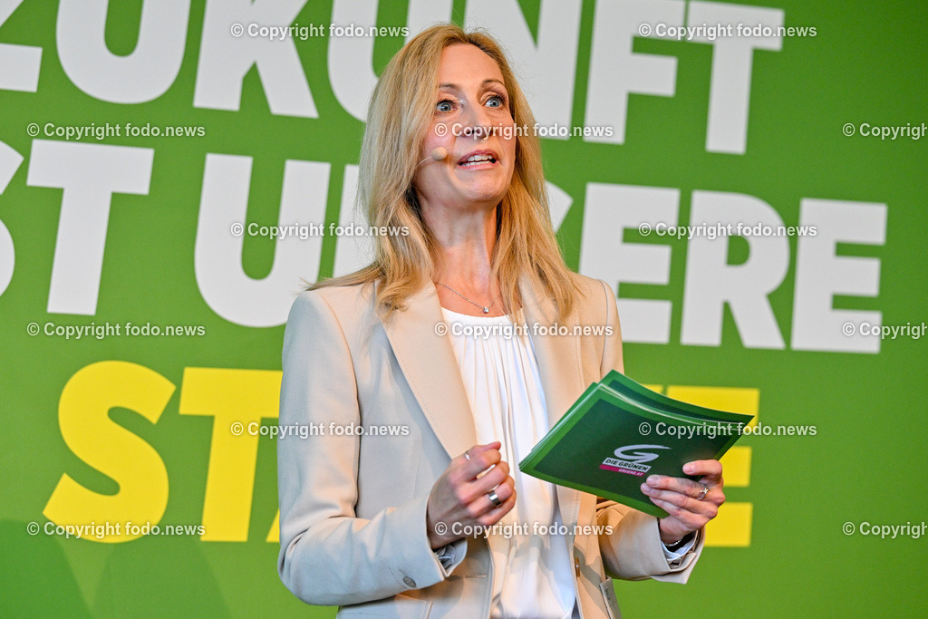 Landesversammlung der Gruenen Ooe 2023_ Zukunft ist unsere Staerke_ 21.10.2023-79 | 21.10.2023, Lentos Linz, AUT, Landesversammlung der Gruenen Ooe 2023, Zukunft ist unsere Staerke, im Bild Agnes Prammer (Die Gruenen, StRin Leonding, Spitzenkandidatin NRW 2024)
