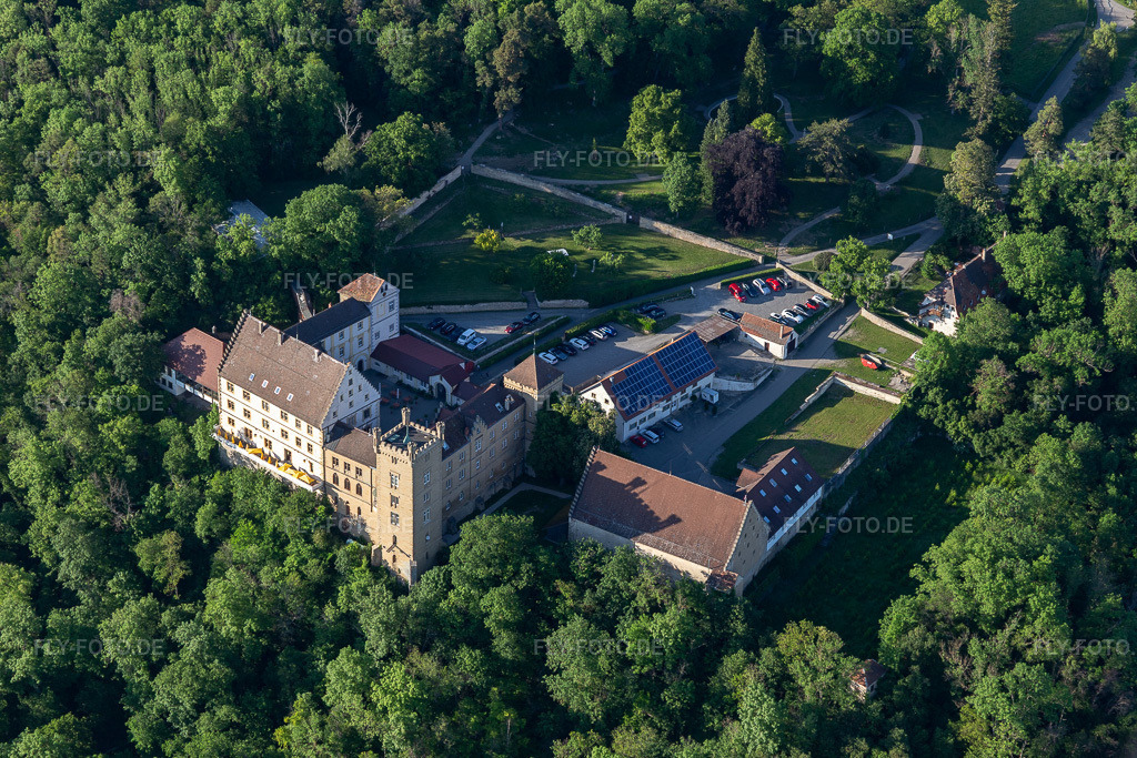 Luftbild: Hotel Schloss Weitenburg im Ortsteil Börstingen in Starzach im Bundesland Baden-Württemberg in Deutschland. Foto: IMG_114793.jpg vom 31.05.2019 durch Werner Riehm/FLY-FOTO.de