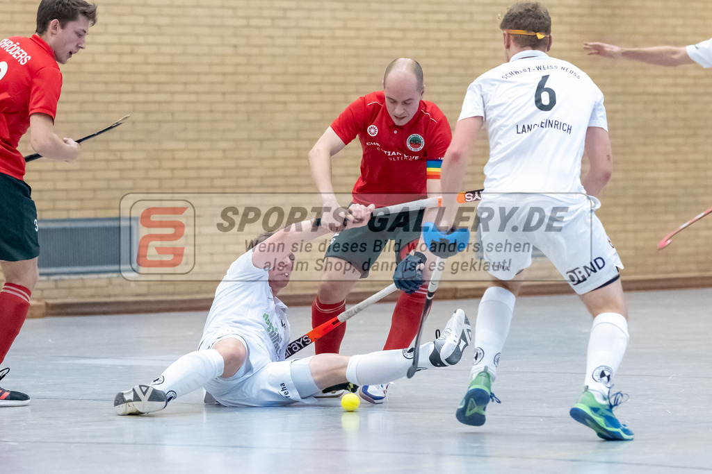 SFE_20230115_0086 | 1. Bundesliga Hockey Herren Schwarz-Weiss Neuss - Crefelder HTC am 15.01.2023 in  (Sporthalle Jahnerstrasse), Photo: Stephan Fehrmann 2022 (Sports-Gallery)