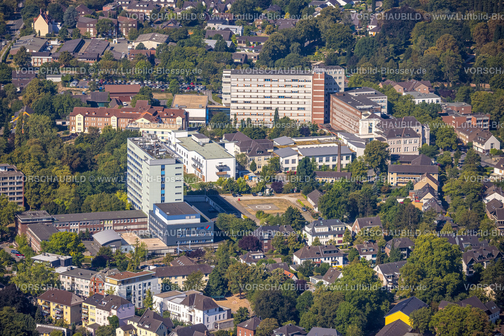 Dinslaken220806654 | Luftbild, St. Vinzenz-Hospital und Evang. Klinikum Niederrhein, Dinslaken, Ruhrgebiet, Nordrhein-Westfalen, Deutschland