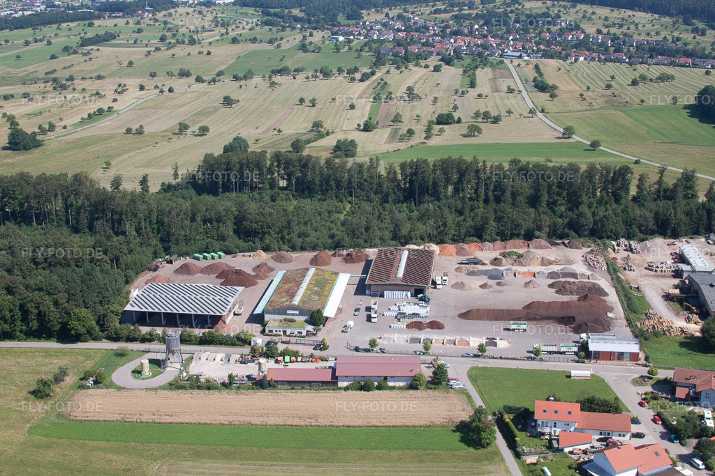 Luftbild: Corthum – Erdenwerk Forst Humus GmbH Im Schwarzenbusch 8, Marxzell-Pfaffenrot im Ortsteil Pfaffenrot in Marxzell im Bundesland Baden-Württemberg in Deutschland. Foto: IMG_42111.jpg vom 27.06.2011 durch Werner Riehm/FLY-FOTO.de