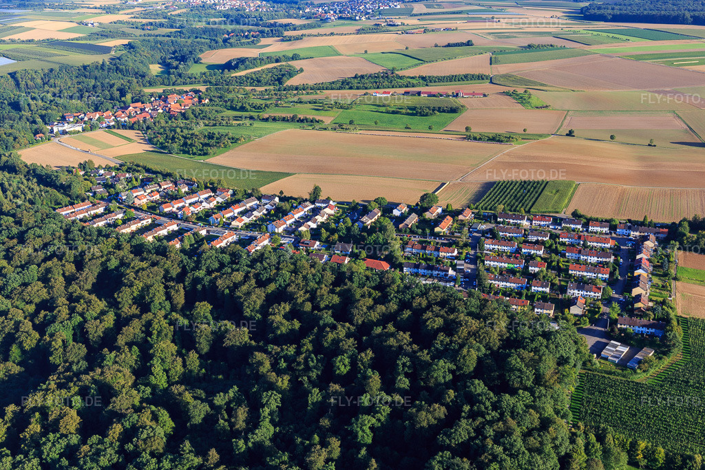 Luftbild: Im Birkhau im Ortsteil Wolfsölden in Affalterbach im Bundesland Baden-Württemberg in Deutschland. Foto: IMG_093566.jpg vom 22.08.2016 durch Werner Riehm/FLY-FOTO.de