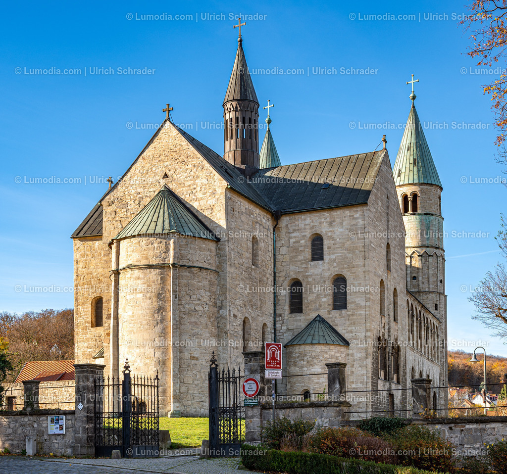 10049-13737 - Die Stiftskirche Sankt Cyriakus Gernrode | Stockfoto und Bilderpool mit Bildmaterial aus Deutschland, dem Harz, Halberstadt, Quedlinburg, Wernigerode und weltweit. Qualitativ hochwertige und professionelle Fotos anschauen und kaufen. - Realisiert mit Pictrs.com