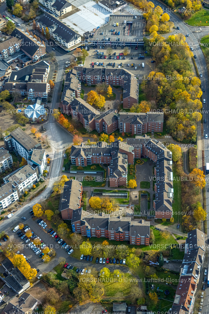 Hagen251101030 | Luftbild, Wohngebiet Ortszentrum Hüttenplatz, Haspe, Hagen, Ruhrgebiet, Nordrhein-Westfalen, Deutschland